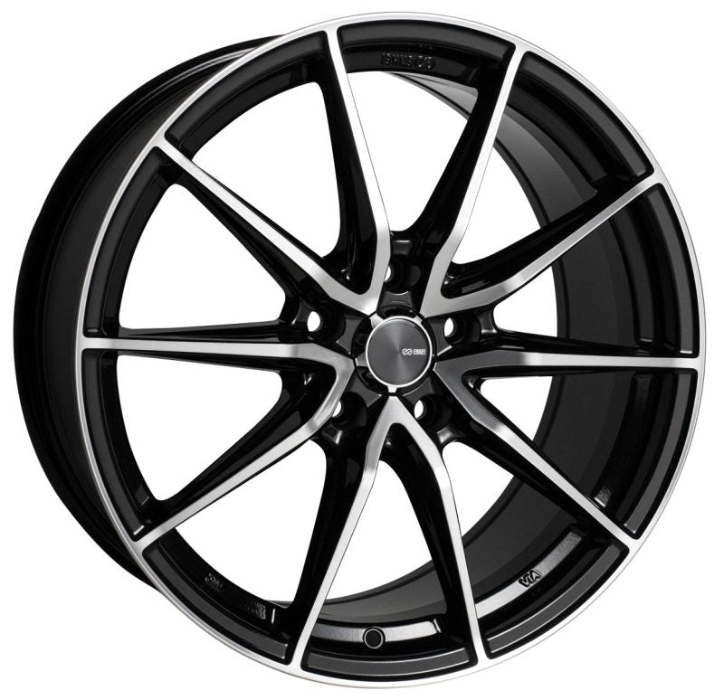 Enkei 509-775-6538BKM - DRACO 17x7.5 5x114.3 38mm Offset 72.6mm Bore Black Machined Wheel