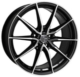Enkei 509-775-6538BKM - DRACO 17x7.5 5x114.3 38mm Offset 72.6mm Bore Black Machined Wheel
