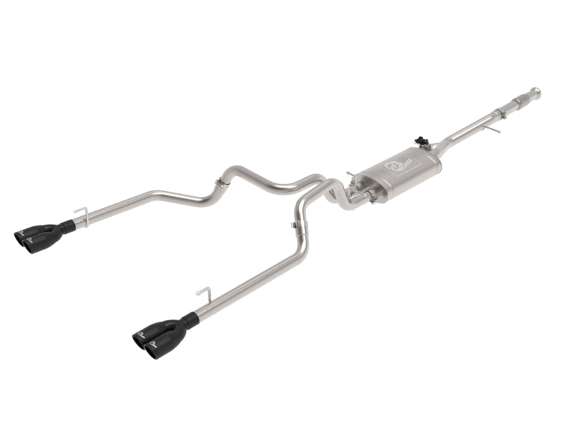 aFe 49-34139-B FITS Gemini XV 3in 304 SS Cat-Back Exhaust w/ Cutout 19-21 GM Silverado/Sierra 1500 V8- w/ Black Tips