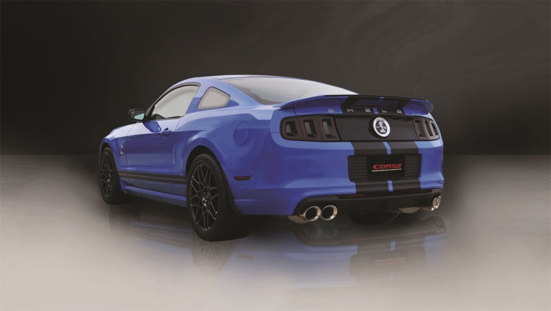 CORSA Performance 14321 FITS Corsa 13-13 Ford Mustang Shelby GT500 5.8L V8 Polished Sport Axle-Back Exhaust