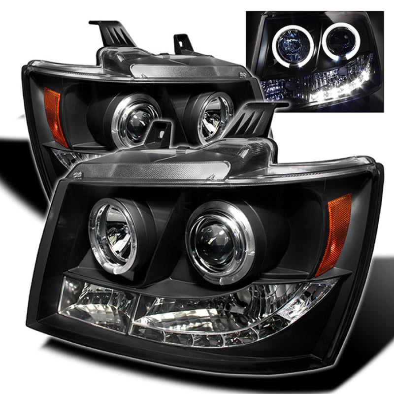 SPYDER 5009647 FITS 5009647 - Spyder Chevy Suburban 1500 07-14 Projector Headlights LED Halo LED Blk PRO-YD-CSUB07-HL-BK