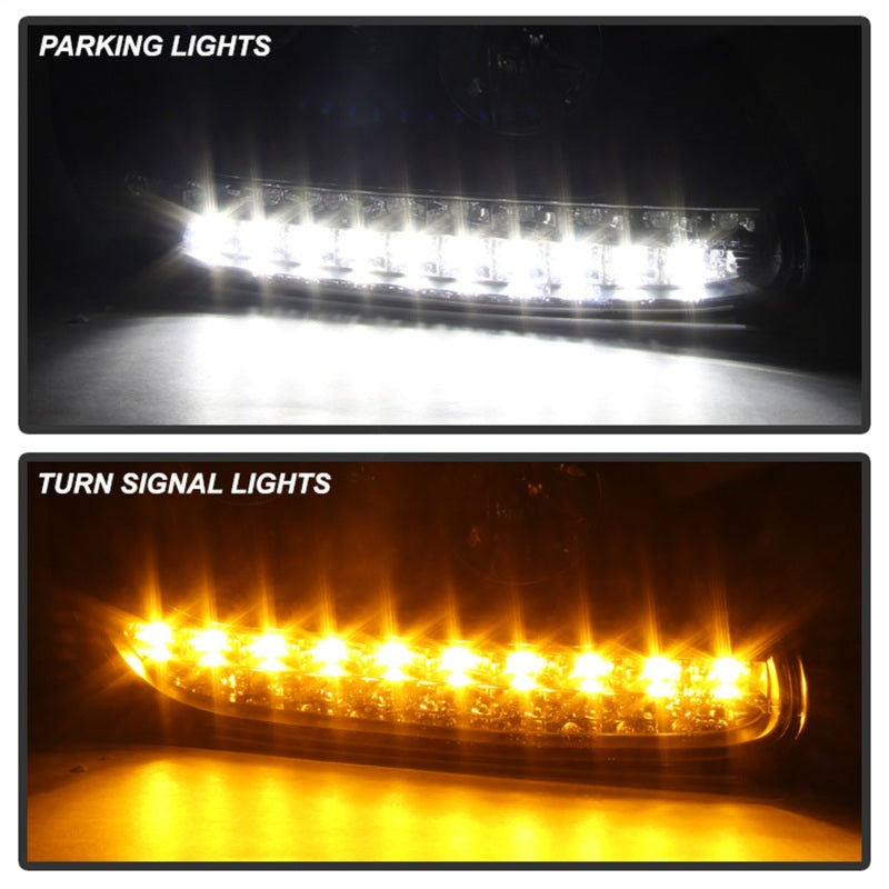 SPYDER 5080967 - Spyder Porsche Cayenne 03-06 Projector Xenon/HID Model- DRL LED Blk PRO-YD-PCAY03-HID-DRL-BK