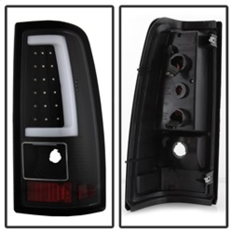 SPYDER 9038761 -xTune Chevy Silverado 1500/2500/3500 99-02 / Version 3 Tail Lights Black ALT-ON-CS99V3-LBLED-BK