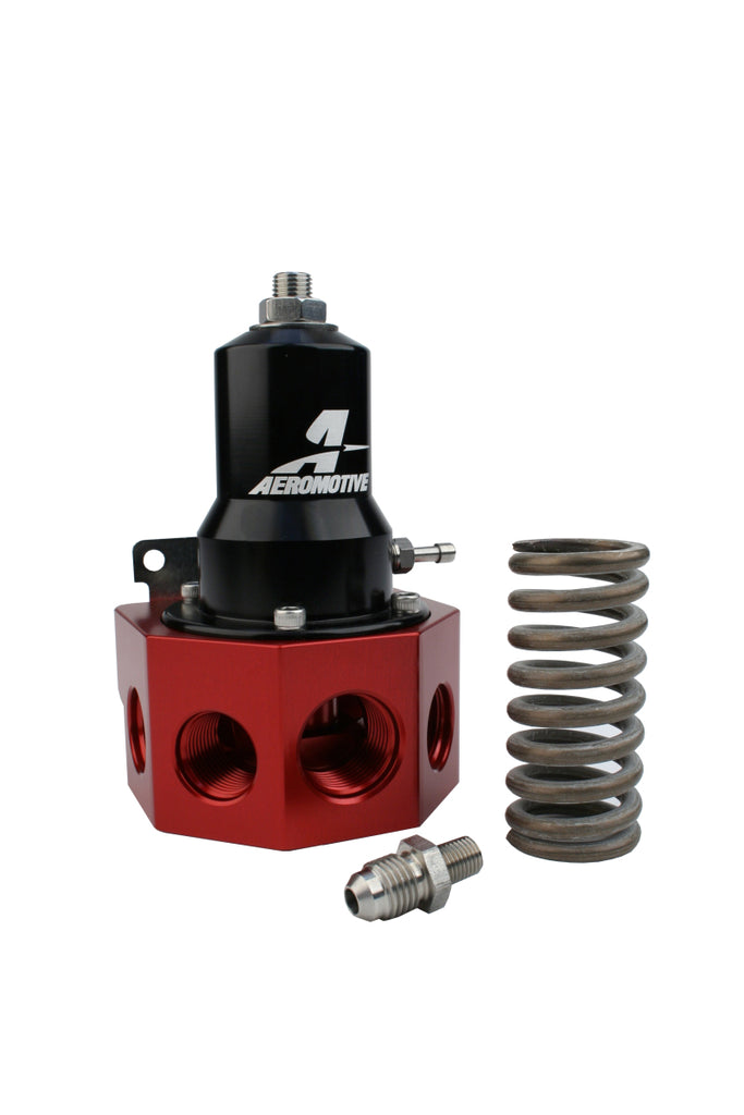 Aeromotive 13133 - Regulator30-120 PSI.500 Valve4x AN-08 and AN-10 inlets / AN-10 Bypass