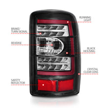 Load image into Gallery viewer, ANZO 311362 FITS 2000-2006 Chevrolet Tahoe LED Tail Lights w/ Clear Lens Black Housing