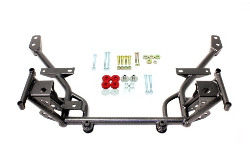 BMR Suspension KM018H - BMR 05-14 S197 Mustang K-Member w/ STD. Motor Mounts and STD. Rack Mounts Black Hammertone