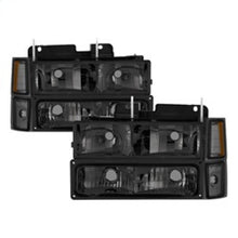 Load image into Gallery viewer, SPYDER 5072238 - Xtune Chevy Suburban 94-98 Headlights w/ Corner &amp; Parking Lights 8pcs Smoked HD-JH-CCK88-AM-SM-SET