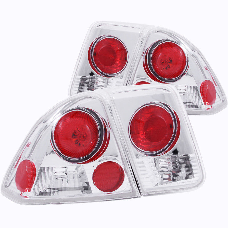 ANZO 221047 FITS: 2001-2004 Honda Civic Taillights Chrome