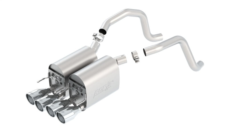 Borla 11814 - 05-08 Corvette Coupe/Conv 6.0L/6.2L 8cyl 6spd RWD Touring SS Exhaust (rear section only)