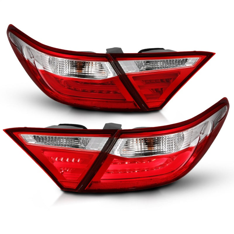 ANZO 321335 FITS 2015-2016 Toyota Camry LED Taillights Red/Clear