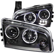 Load image into Gallery viewer, ANZO - [product_sku] - ANZO 2006-2010 Dodge Charger Projector Headlights w/ Halo Black - Fastmodz