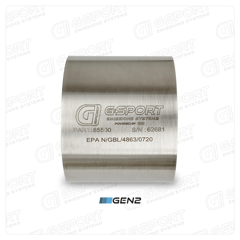 G-Sport 85500 - GESI 400 CPSI GEN2 EPA Compliant 5in x 4in x 4in Substrate Only