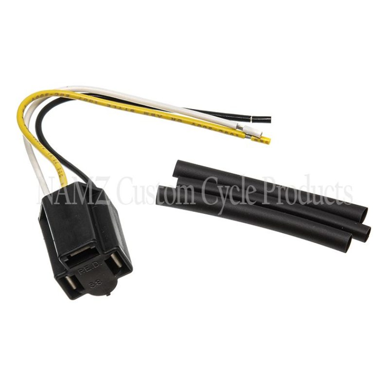 NAMZ Replacement Headlamp H4 Pigtail (Models w/H4 Headlight Harness) Incl. Connector/Shrink/Termnls