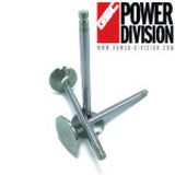 GSC Power Division 2069-12 - GSC P-D Toyota 2JZ Chrome Alloy Polished Exhaust Valve 30.0mm Head (+1mm) 6.6mm Stem Set of 12