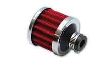 Load image into Gallery viewer, Vibrant 2166 FITS Crankcase Breather Filter w/Chrome Cap 2 1/8in 55mm Cone ODx2 5/8in 68mm Tallx5/8in 15mm ID