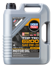 Load image into Gallery viewer, LIQUI MOLY 20238 FITS 5L Top Tec 6200 Motor Oil 0W20