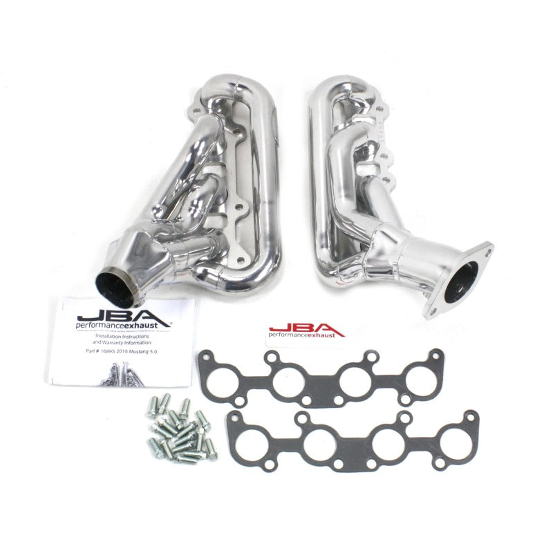 JBA 1689SJS - 15-20 Ford Mustang 5.0L 1-3/4in Stainless Steel Silver Ceramic Shorty Header