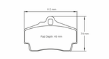 Pagid Racing 2406 RS44 Compound Brake Pads