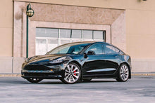 Load image into Gallery viewer, Rally Armor MF62-UR-BLK/BL FITS: 17+ Tesla Model 3 UR Black Mud Flap w/ Blue Logo