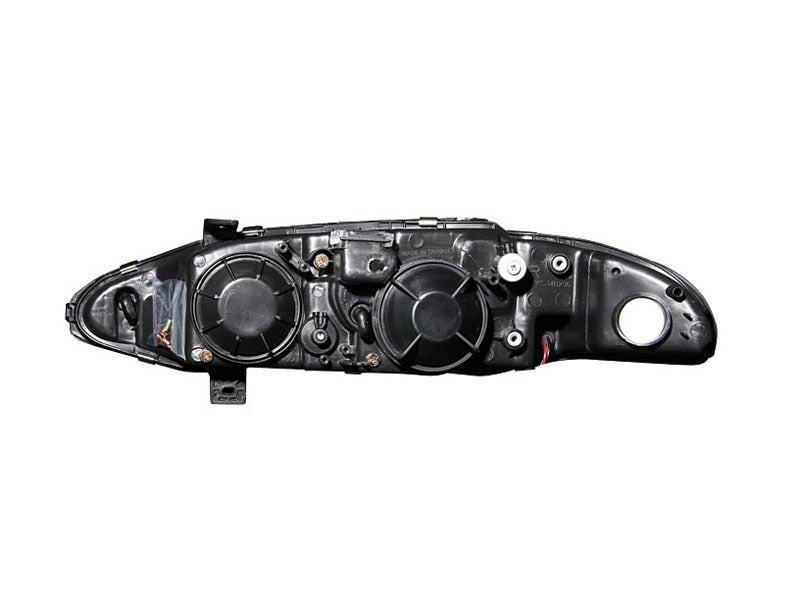 ANZO 121365 FITS: 1997-1999 Mitsubishi Eclipse Projector Headlights w/ Halo Black G2