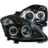 ANZO 121395 FITS: 2008-2009 Nissan Altima (2 Door ONLY) Projector Headlights w/ Halo Black (CCFL)
