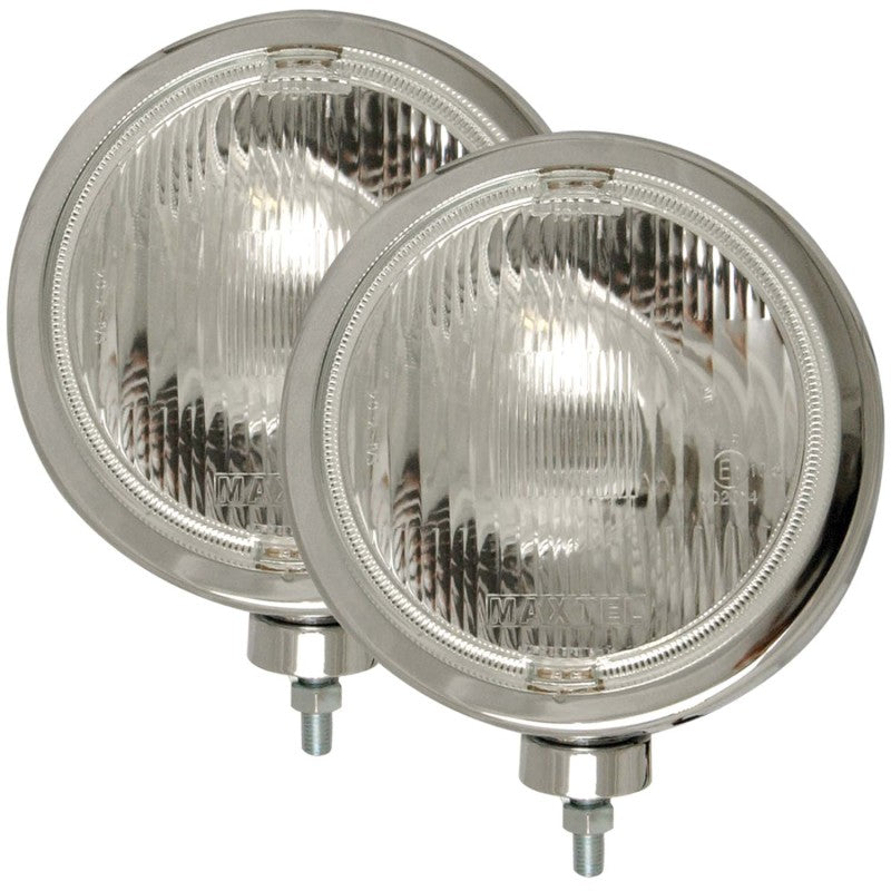 ANZO 821004 - Off Road Halogen Light Universal H3 8in Round Slimline Off Road Light Chrome