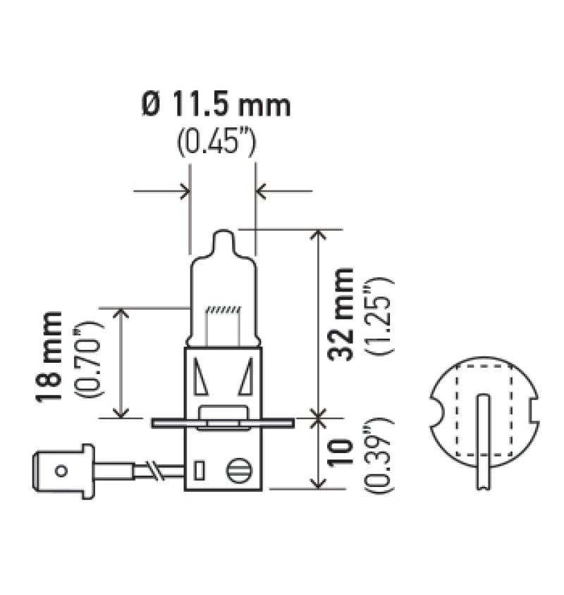 Hella H71071312 - H3 12V 55W Xen White XB Bulb (Pair)