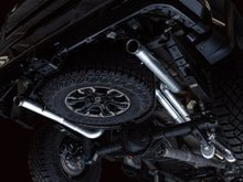 Load image into Gallery viewer, AWE Tuning 3015-31972 FITS 22-23 GMC Sierra 1500 AT4X 6.2L 0FG Catback Split Dual (Flat Bumper) - Bashguard(No Tips)