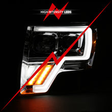Load image into Gallery viewer, ANZO 111470 FITS: 2009-2013 Ford F-150 Projector Light Bar G4 Switchback H.L. Chrome Amber
