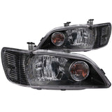 ANZO 121101 FITS: 2002-2003 Mitsubishi Lancer Crystal Headlights Black