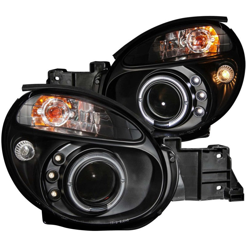 ANZO - [product_sku] - ANZO 2002-2003 Subaru Impreza Projector Headlights w/ Halo Black - Fastmodz