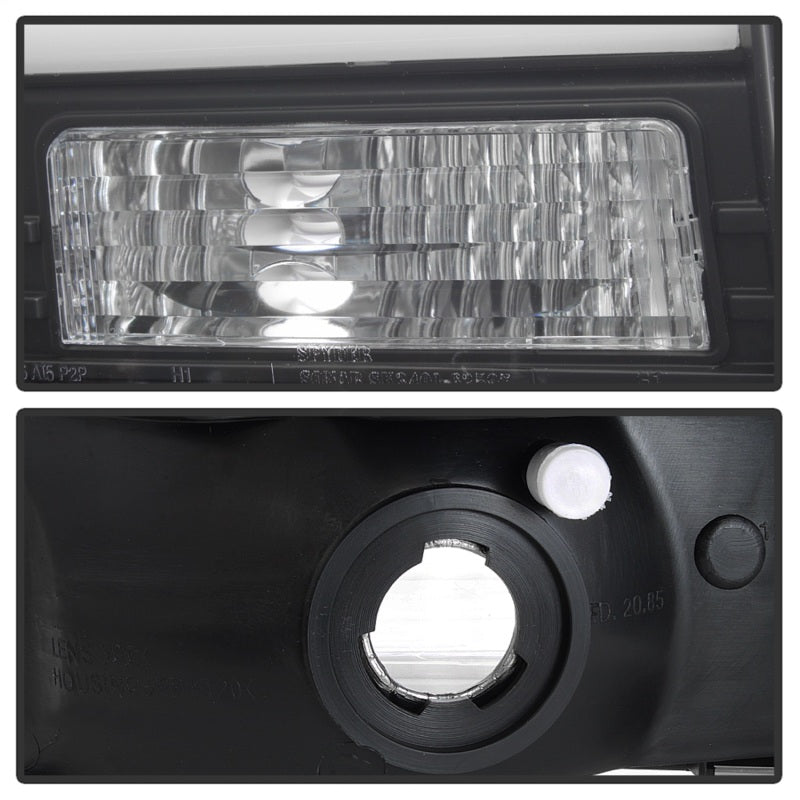 SPYDER 5084491 FITS 5084491 - Spyder 99-04 Ford F250 Super Duty Projector HeadlightsLight BarBlack PRO-YD-FF25099V2-LB-BK