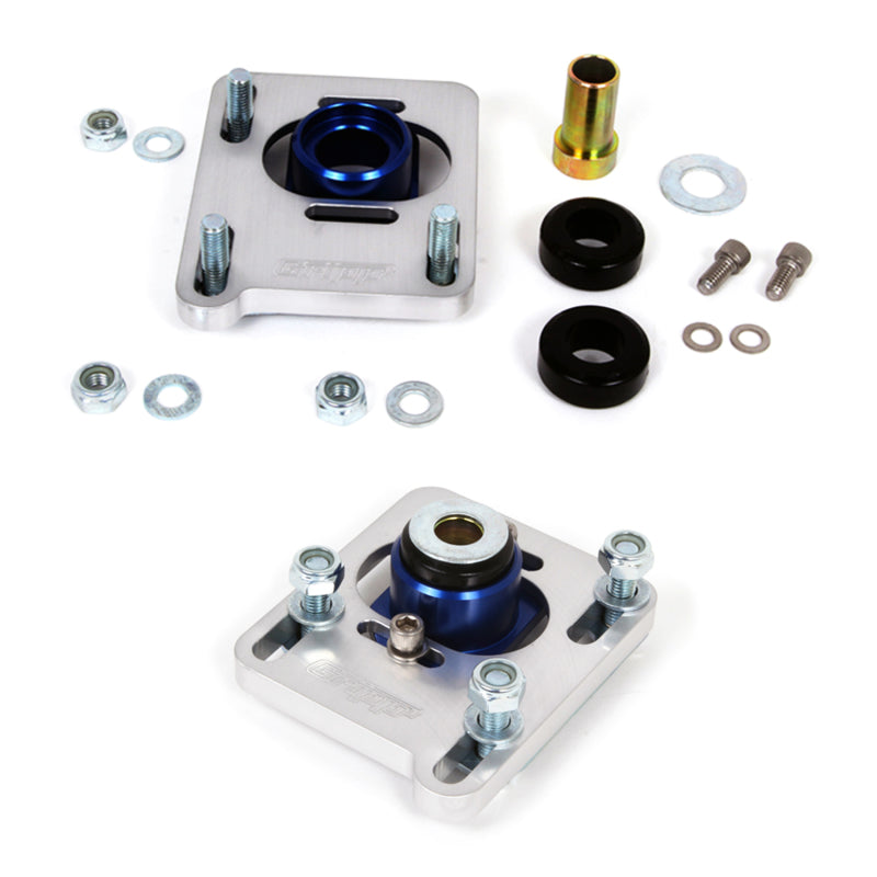 BBK 2527 FITS 94-04 Mustang Caster Camber Plate KitSilver Anodized Finish