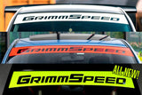 GrimmSpeed 111035 FITS 2002+ Subaru WRX/STI / 05-09 Legacy GT Windshield Banner 43in.White