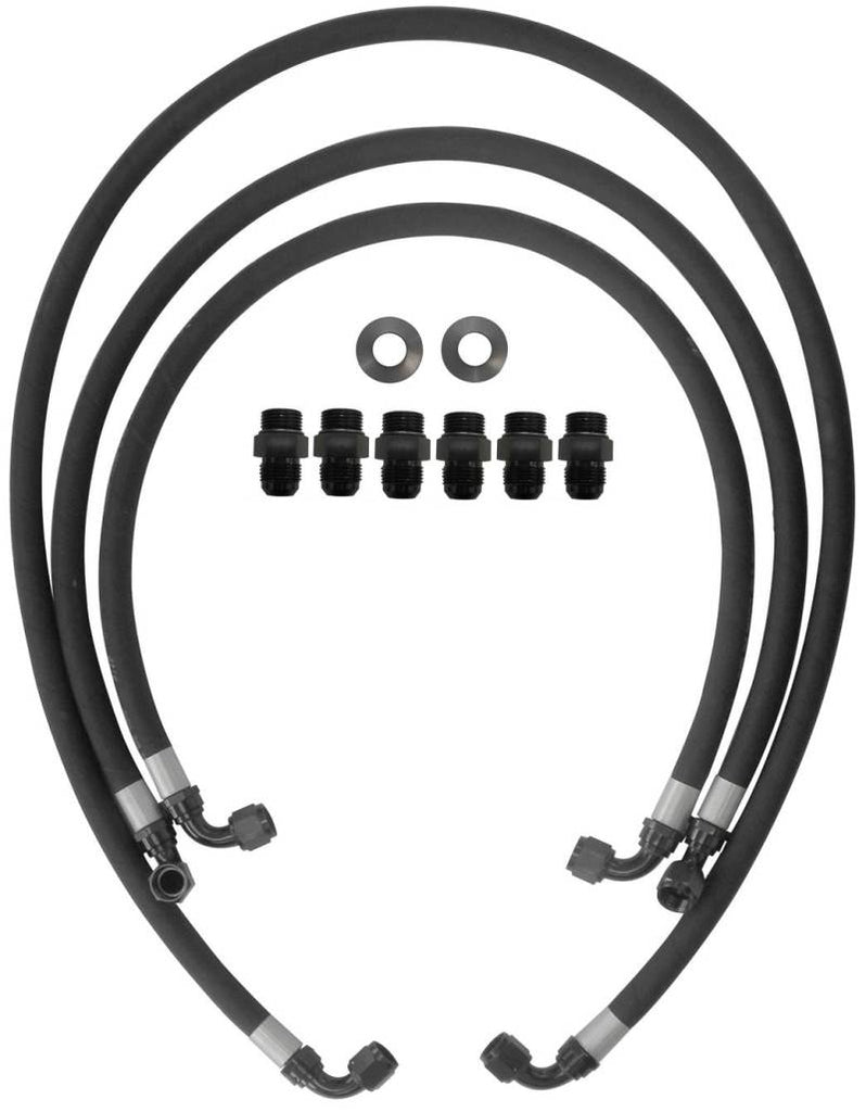 Fleece Performance FPE-TL-LB7-LLY - 01-05 GM Duramax 6.6L LB7/LLY Allison Transmission Cooler Lines