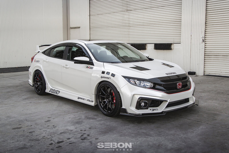 Seibon HD16HDCV-TS FITS 2016-2018 Honda Civic Coupe/Sedan/Hatchback TS-Style Carbon Fiber Hood