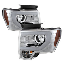 Load image into Gallery viewer, SPYDER 5077639 - Spyder Ford F150 13-14 Projector Fctry Xenon Model- Light Bar DRL Chrm PRO-YD-FF15013-LBDRL-HID-C