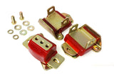 Energy Suspension 3.1120R FITS 67-72 Camaro/64-72 Chevelle/63-82 Corvette Red Zinc 2 Engine & 1 Trans Mount Set