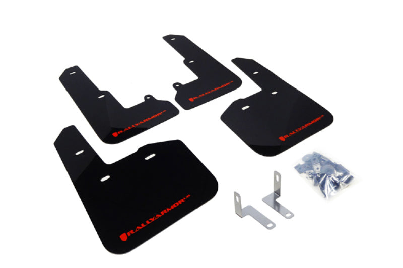 Rally Armor MF34-UR-BLK/RD FITS: 2015 Subaru Legacy UR Black Mud Flap w/ Red Logo