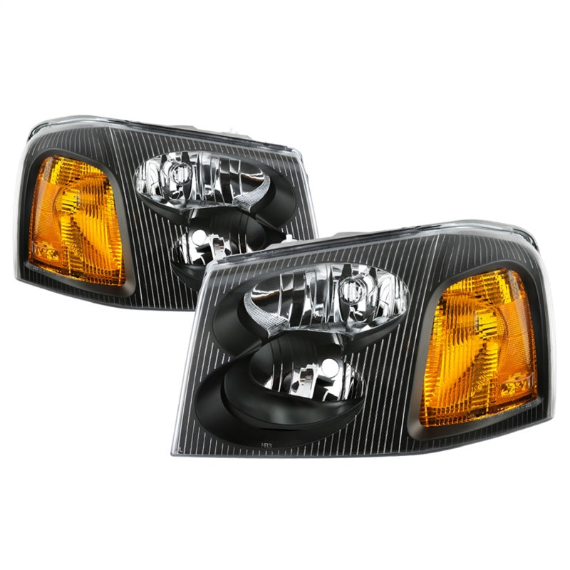 SPYDER 9042652 - xTune 02-09 GMC Envoy OEM Style HeadlightsBlack (HD-JH-GEN02-AM-BK)