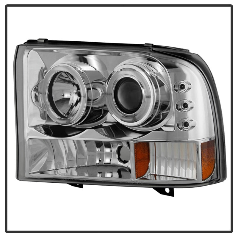 SPYDER 5010360 - Spyder Ford F250 Super Duty 99-04 Projector Version 2 LED Halo LED Chrm PRO-YD-FF25099-1P-G2-C