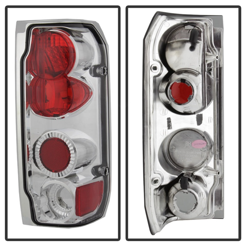 SPYDER 5003317 - Spyder Ford F150 87-96/Ford Bronco 88-96 Euro Style Tail Lights Chrome ALT-YD-FF15089-C