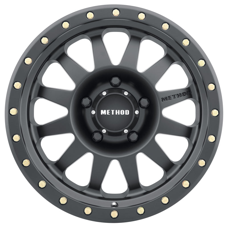 Method Wheels MR30451012550N - Method MR304 Double Standard 15x10 -50mm Offset 5x4.5 83mm CB Matte Black Wheel