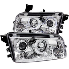 Load image into Gallery viewer, ANZO 121382 FITS 2006-2010 Dodge Charger Projector Headlights w/ Halo Chrome