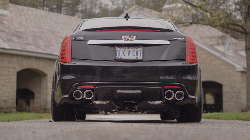 Stainless Works 2016-18 Cadillac CTS-V Sedan Catback System Resonated X-Pipe Dual-Mode Mufflers - free shipping - Fastmodz
