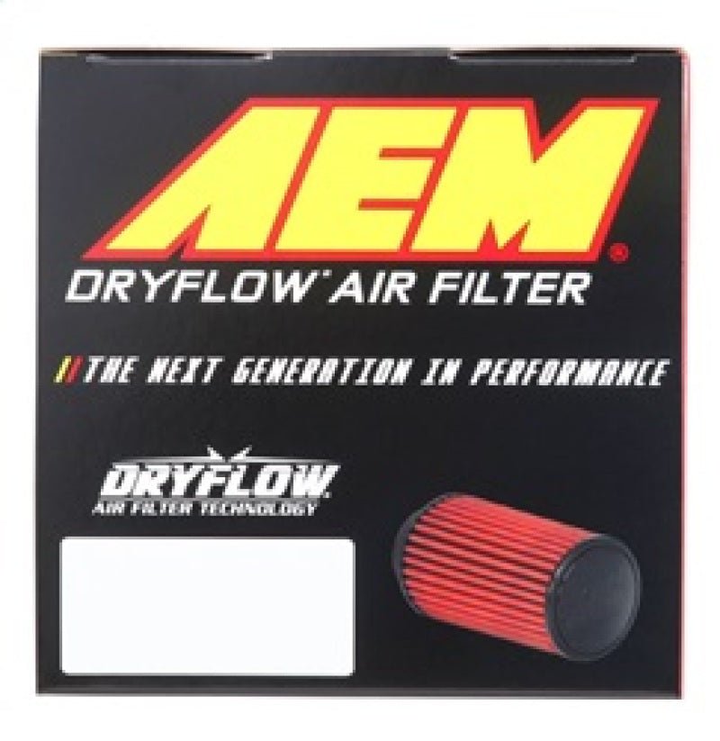 AEM Induction 21-203D-XK - AEM DryFlow Air FilterRound Tapered 5in Top OD x 6 Base OD x 5.563in H x 3in Flange ID