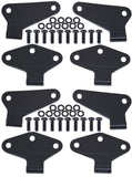 Kentrol 80581 FITS 07-18 Jeep Wrangler JK Body Door Hinge Set 8 Pieces 4 DoorTextured Black