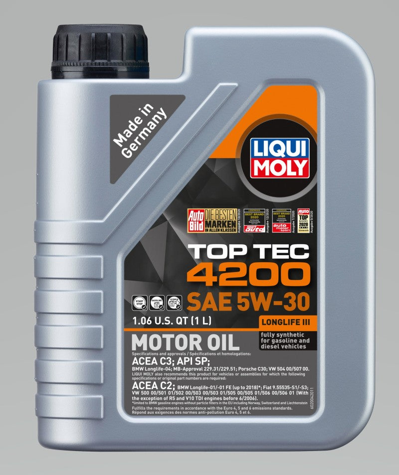 LIQUI MOLY 2004 FITS 1L Top Tec 4200 Motor Oil 5W30