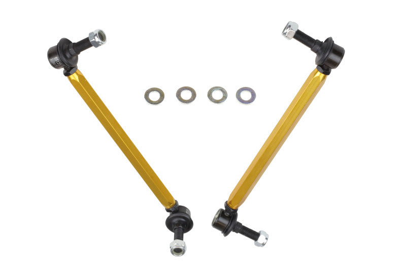 Whiteline KLC169 - 05+ Mustang Coupe 8cyl (Inc Shelby GT/ GT500) Front Swaybar Link Kit H/Duty Adj Steel Ball