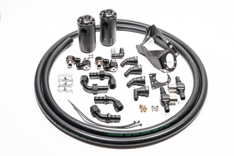 Radium Engineering 20-0590-FL - Dual Catch Can Kit Nissan R32 Skyline GT-R Fluid Lock